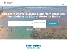 Tablet Screenshot of guarajubaimoveis.com.br